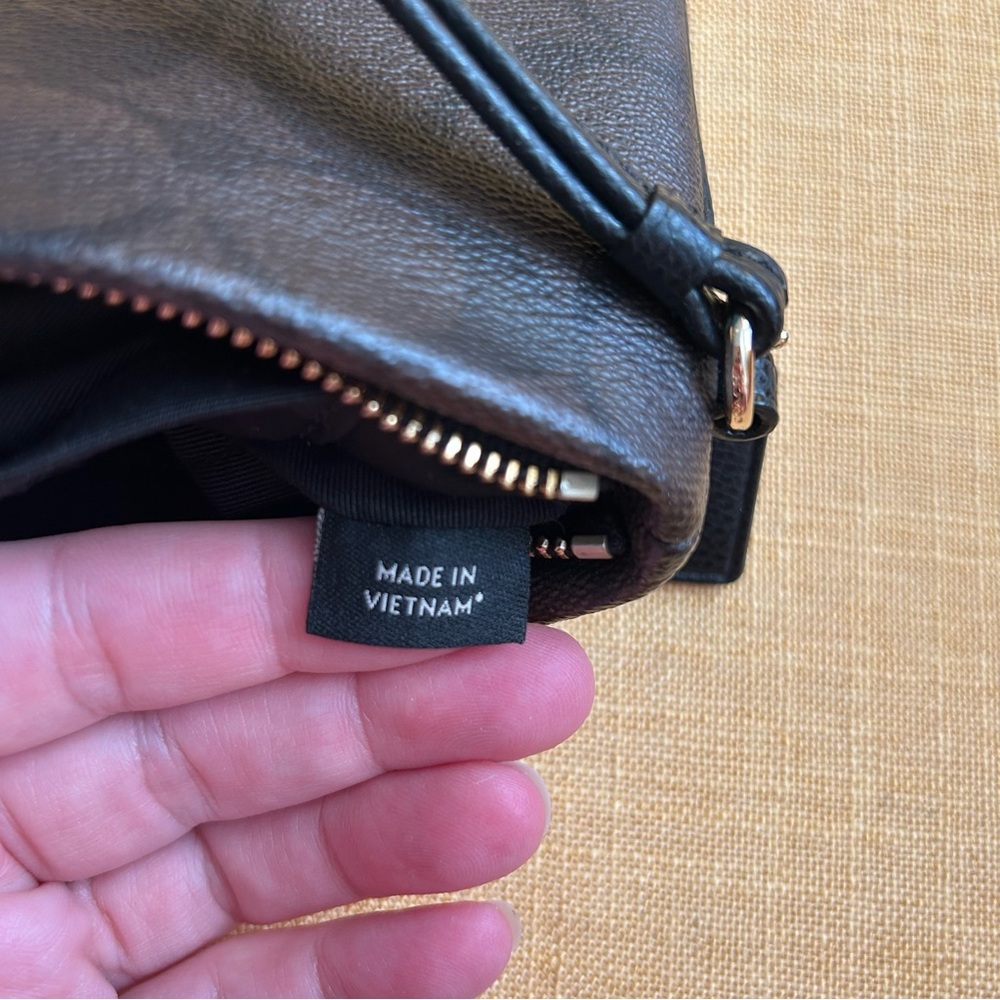 Coach Signature Wristlet Brown Black CC logo - Picture 8 of 12